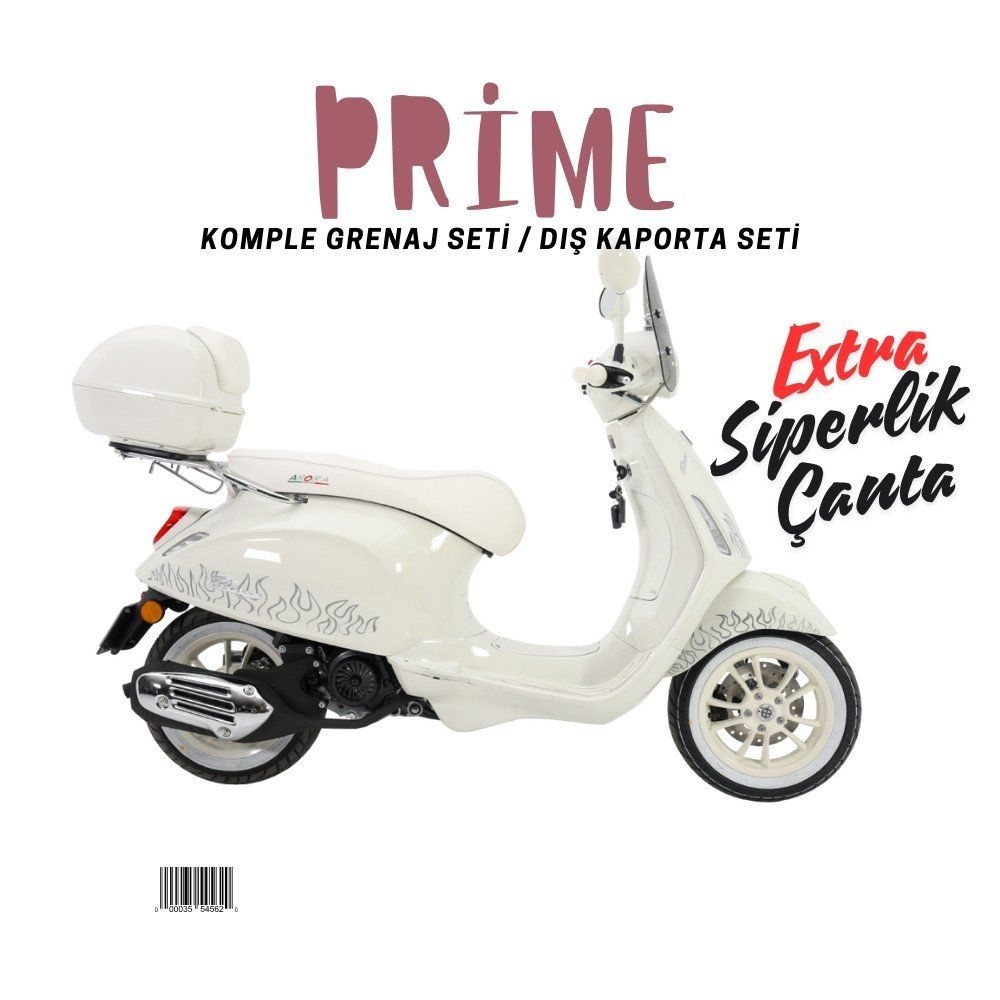 Arora Prime Beyaz Grenaj Seti 24 Parça + Çantalı