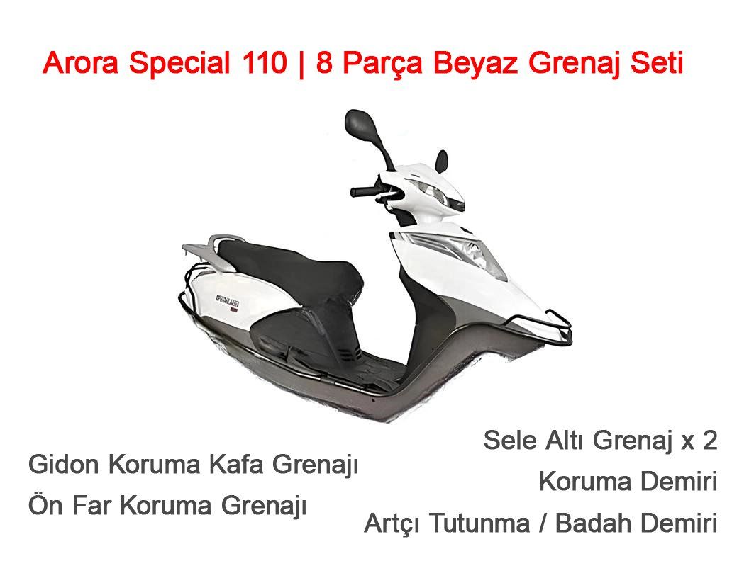 Arora Special Alfa 110 Beyaz Grenaj Seti Koruma Demirli